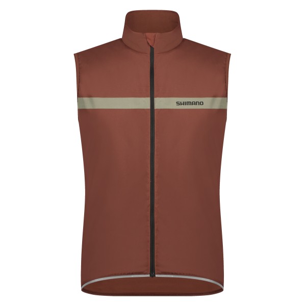 Shimano Men Evolve Wind Vest Insulated mirror brown L