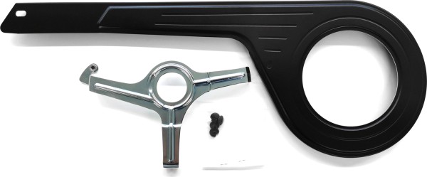 Rätzer Seitenschutzblech schwarz, Aluminium für 28 Zoll City Express XL/503mm bis 52 Z.