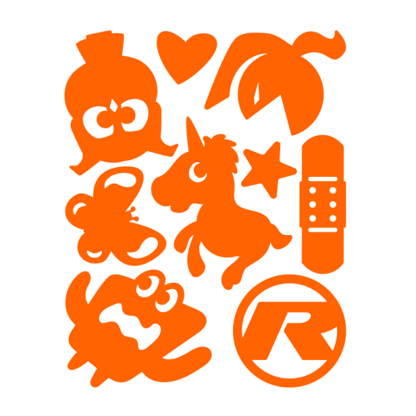 Riesel Design Reflektor Re:flex, Kids, charm orange