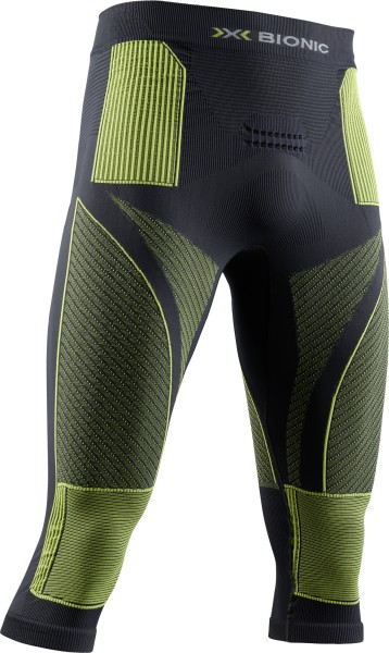 X-BIONIC Men Energy Accumulator 4.0 Pants 3/4 charcol/yellow, M