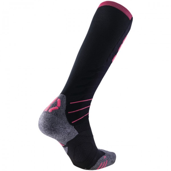 UYN Lady Ski Evo Race Socks black / pink paradise