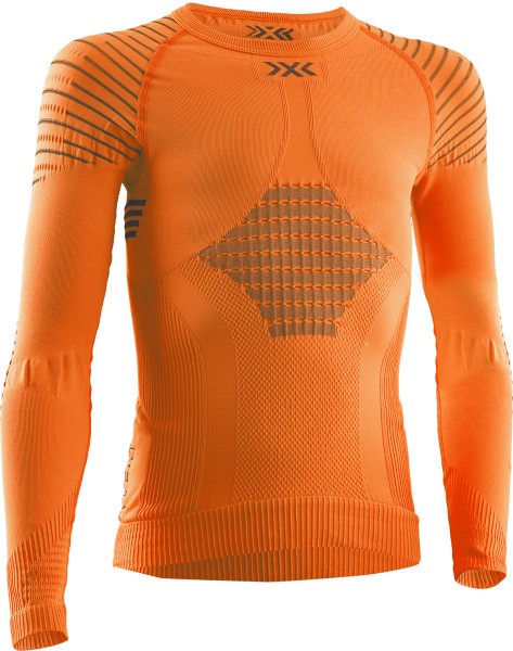 X-BIONIC JR Invent 4.0 Shirt LG SL sunset orange/anthracite 12/13