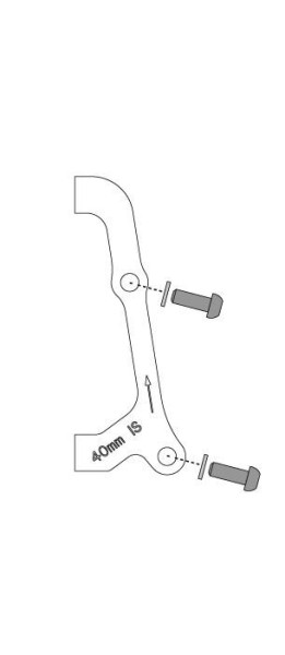 Avid Scheibenbrems-Adapter 40 IS Front 200/ Rear180