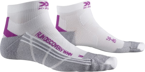 X-SOCKS Women Run Discovery white/twyce purple/grey melange
