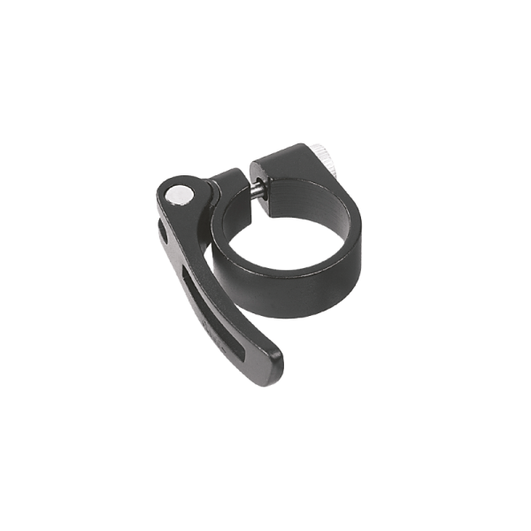 Ergotec Sattelklemme mit Schnellspanner, 34.9 ALU 6061 schwarz matt