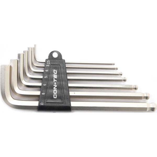Contec Innensechskantwinkel 2.5/3/4/5/6/8/10mm, 7-teiliges Set