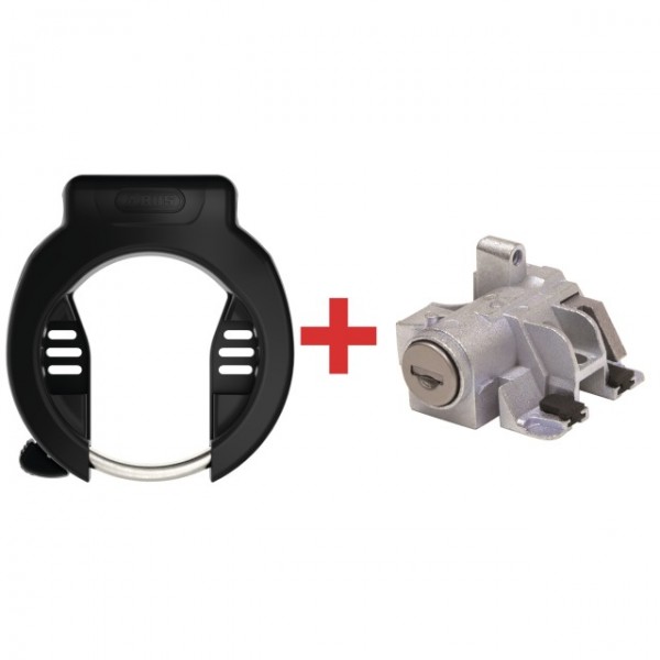 Abus Rahmenschl. 4750S & Akkuschl. DT2 T82 Bosch2 gleichschliessend schwarz