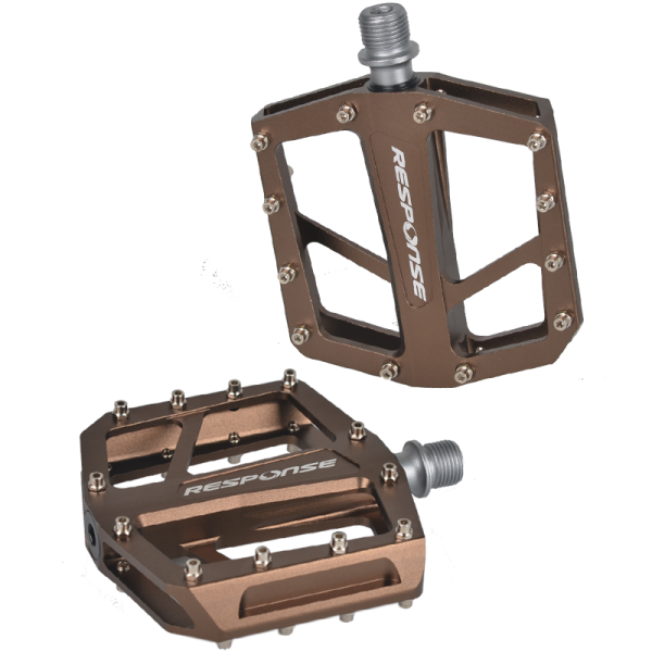 Response Flat Pedale MTB Braun