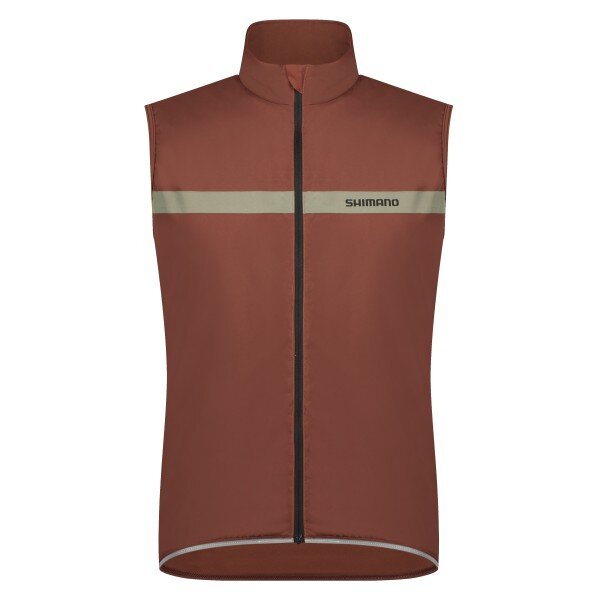 Shimano Men Evolve Wind Vest Insulated mirror brown, M