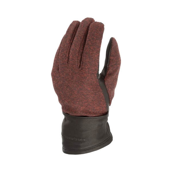 Cabrio Handschuhe Damen fischgrat rot S