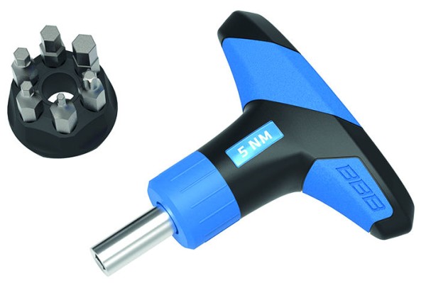 BBB Drehmomentschlüssel-Set 5 NM mit Inbus: 2/3/4/5/6, Torx T25