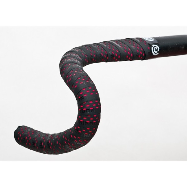 Bike Ribbon Lenkerband Drops schwarz mit roten Tropfen