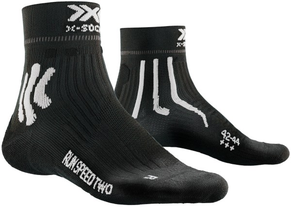 X-SOCKS Men Run Speed two 4.0 opal black/arctic white
