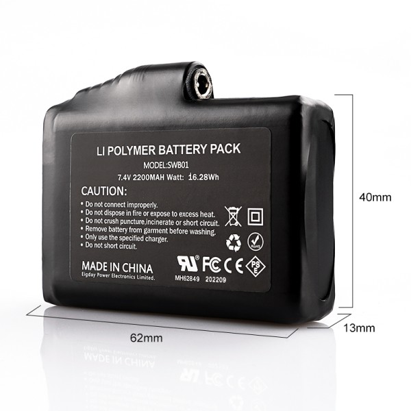 SAVIOR Extra Akku 5200 mAh für die Jacke Huskey
