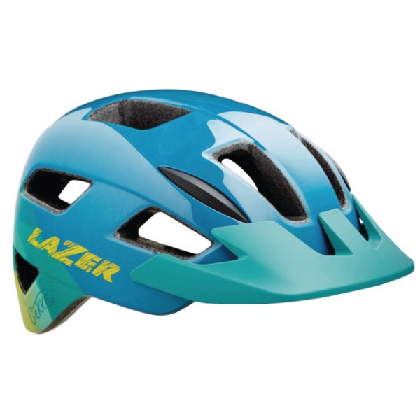 LAZER Kids Gekko Helm blue yellow, 50-56