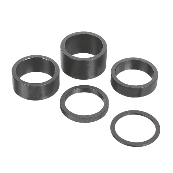 Ergotec Spacer, 1 1/8" Set 24-teilig 28.6 Dicke: 2-20 mm Aluminium black