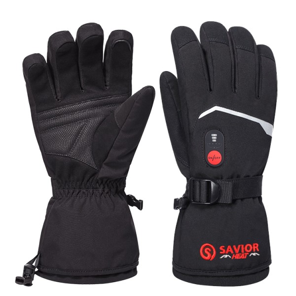SAVIOR beheizbare Handschuhe, Wintersport Snow Unisex Black XXL
