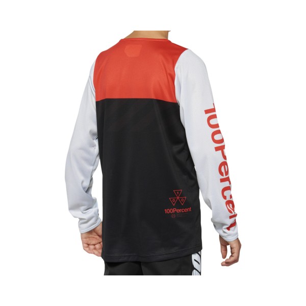 Jersey R-Core Youth schwarz-racer red L
