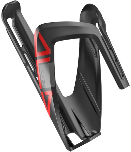 Bidonhalter Ala 74mm, schwarz/rot glanz