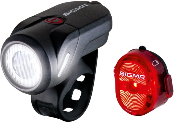 Sigma Lampe Aura 35 / Rücklicht Nugget 2 USB Set