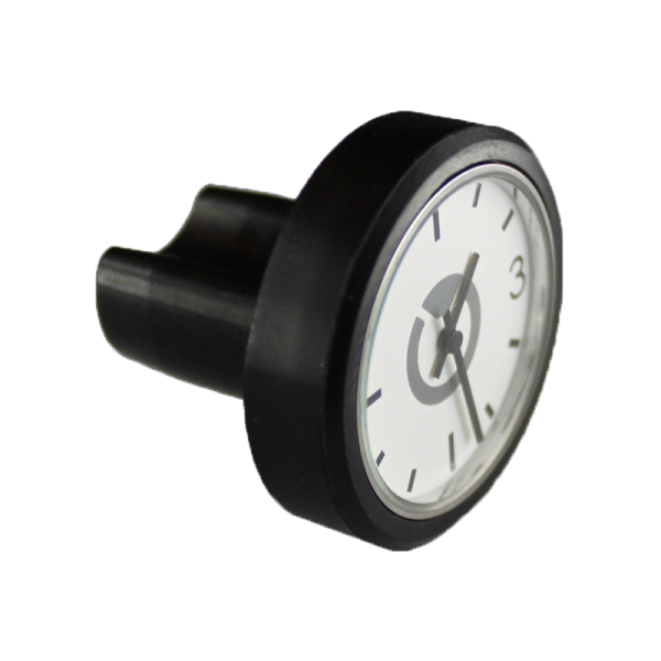 by.Schulz Uhr, Speedlifter TOP CAP CLOCK Alu black mit Keyholder und Button