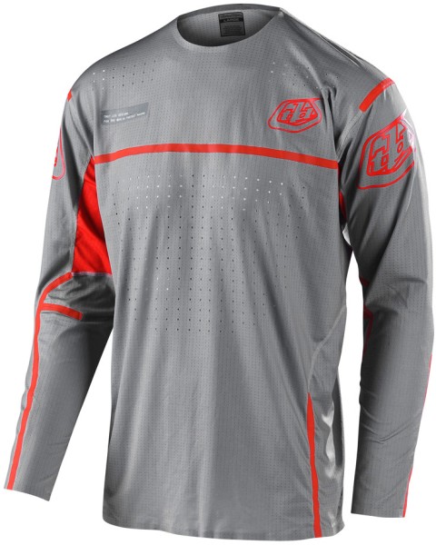 Troy Lee Designs Sprint Ultra Jersey Men, Lines Gray/Rocket Pink, S