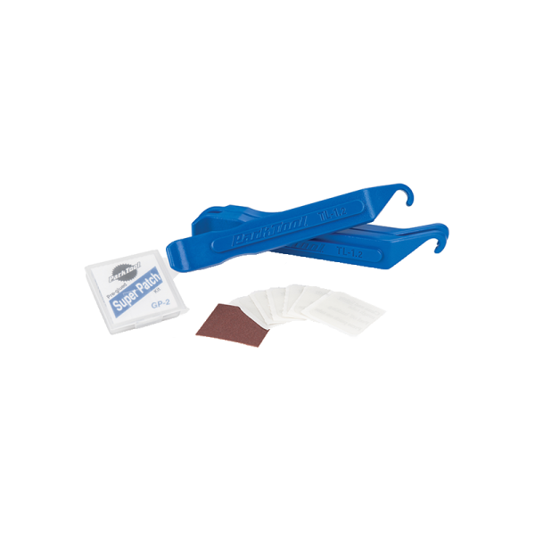 Parktool Werkzeug, TR-1 Flickset für Schläuche inkl. Reifenheber