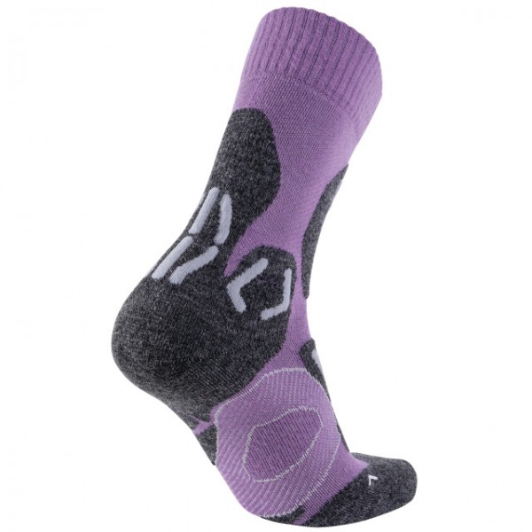 UYN Lady Trekking Winter Merino Socks violet / pearl grey