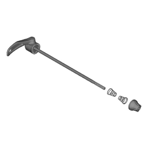 Shimano Schnellspannvorrichtung 168 mm für WH-R501 (6-5/8") black