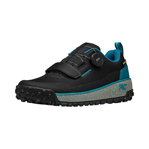 Damen Schuhe Flume Flat Boa schwarz-tahoe blau 38
