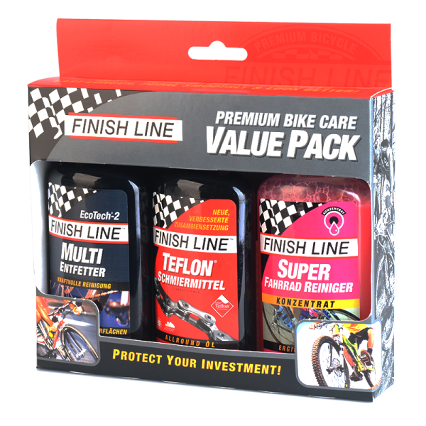 Finish Line Premium Bike Care 3-er Set