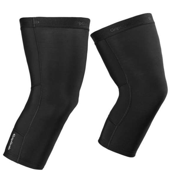 GripGrab PACR Thermo Kniewärmer L Schwarz