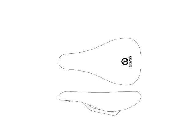 Saddle 8mm CrMo rails 248x140mm, 255g