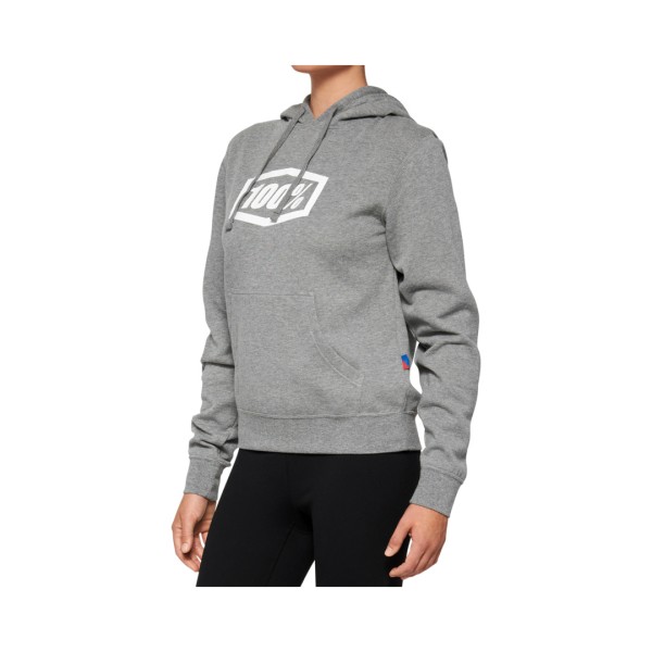 100percent Icon Women's Hoodie heather grey L