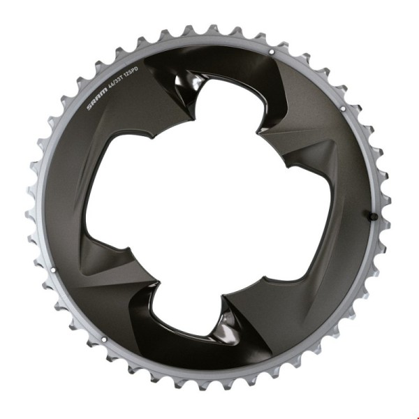 Sram Kettenblatt 43Z 12-fach, 94 BCD 2X12 Force eTap AXS polar grey w. cover plate