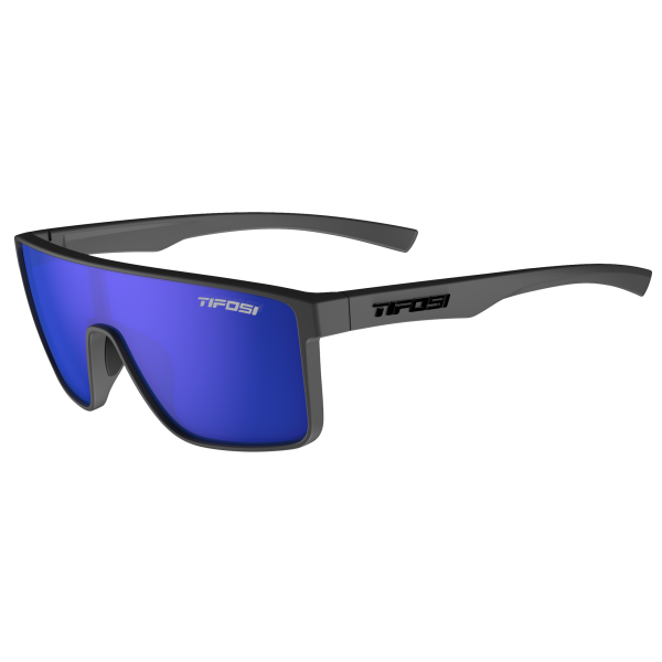 Tifosi Sonnenbrille Sanctum, Matte Gunmetal, M-L, Cobalt Blue