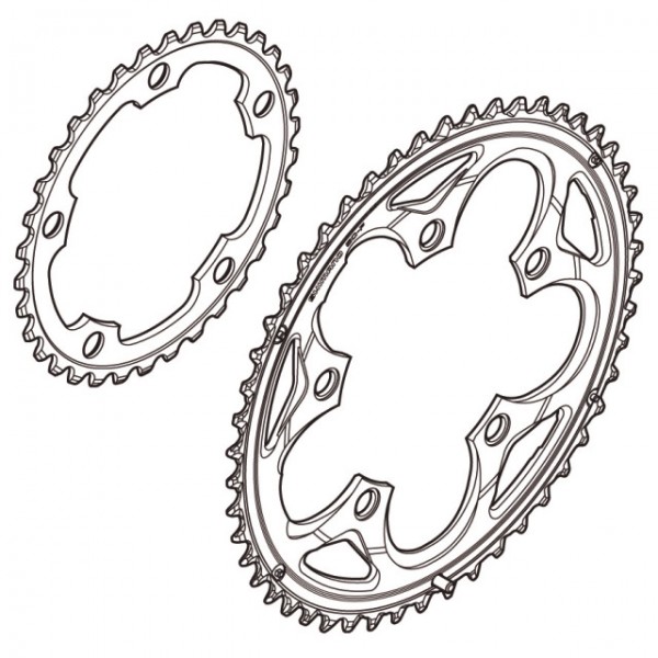 Shimano Kettenblatt FC-R565 34 Zähne schwarz