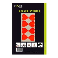 Fasi reflektierende Herz selbstklebend rot Fasi reflektierende Herz selbstklebend rot