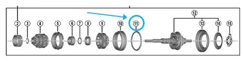 Shimano Kugelring SG-C3001-7C 3/16"x26