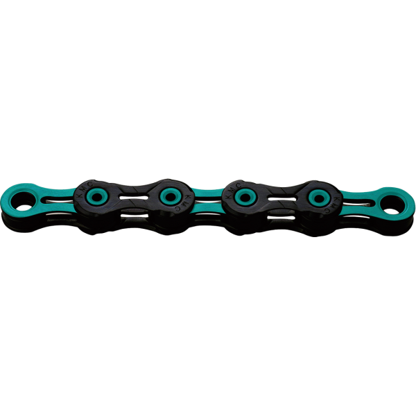 KMC Kette, X11 DLC, black/celeste, 118 Glieder