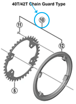 Shimano Hosenschutz FC-U6000 42 Zähne inkl. Schrauben