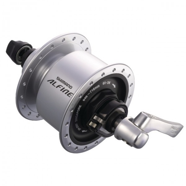 Shimano Nabendynamo Alfine DH-S501 C-L 100mm 32-Loch 6V/3W QR silber box