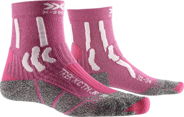 X-SOCKS JR Trek X CTN flamingo pink/arctic white