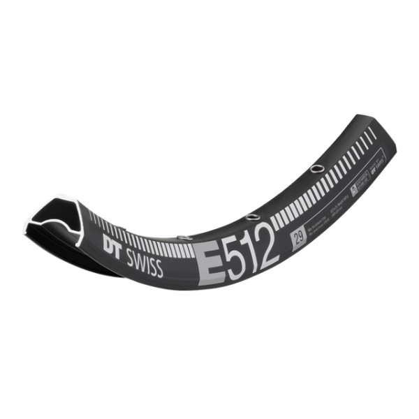 Felge 29" DT E512 Disc 32L 32 Loch schwarz 560g- ETRTO (622x25)- Reifenbreite: 1.50 - 3.00"- ERD 600