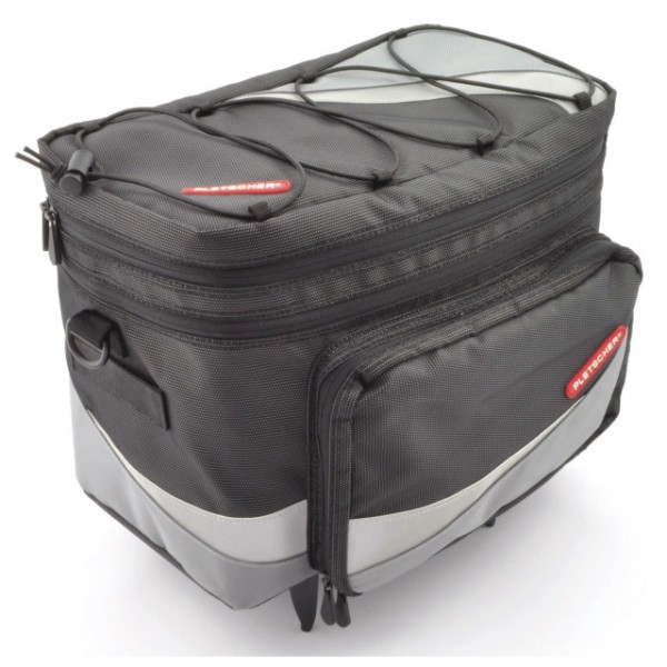 Pletscher Gepäckträgertasche Basilea mit 3-Punkt Adapter schwarz