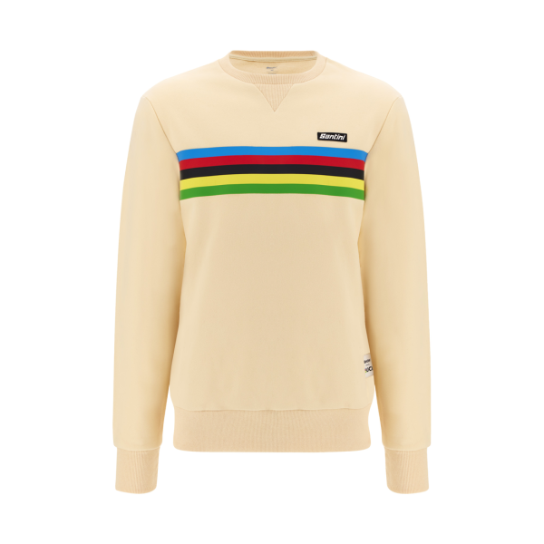 Sweatshirt, UCI Rainbow World Champion, CAPPUCCINO, XL