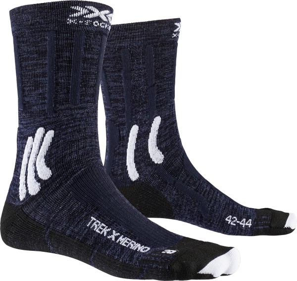 X-SOCKS Men Trek X Merino midnight blue/arctic white