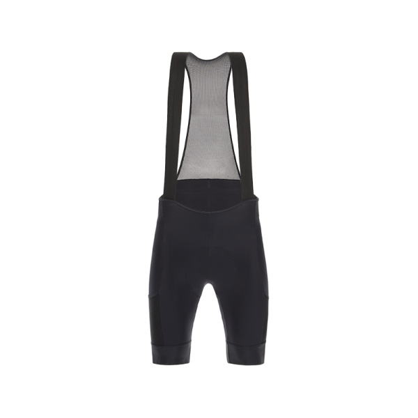 Trägerhose kurz, GRAVEL, Herren, SCHWARZ, S