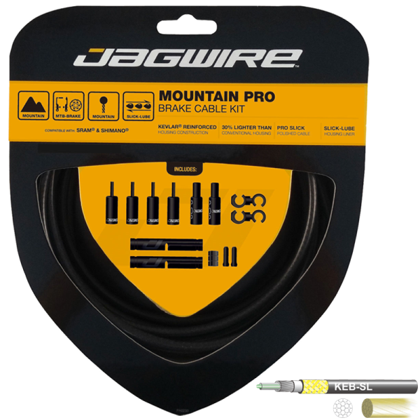 Bremskabel/Hülle, BRAKE PRO MOUNTAIN 5mm SET Sram/Shimano KEB-SL/Pro PCK409