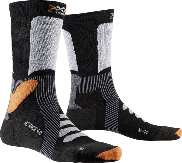 X-SOCKS X-Country Race 4.0 black/stone grey melange